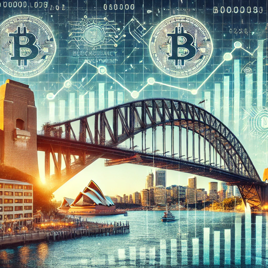 A diverse group of Australian investors using Ptonexbit App on various devices, highlighting its versatility and accessibility